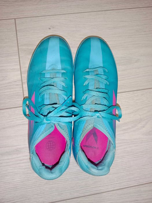 Бутсы Adidas predator синие футзал