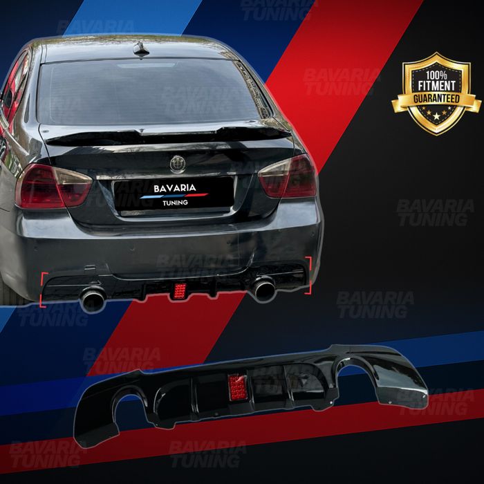 335 Оребрен Дифузьор с Ф1 стоп за BMW E90 E91