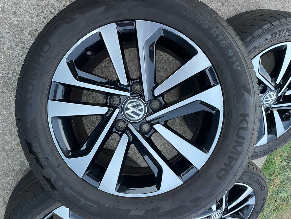 Jante 16VW GOLF7 Bicolore JETTA CADDY PASSAT Touran ANVELOPE 205/55/16