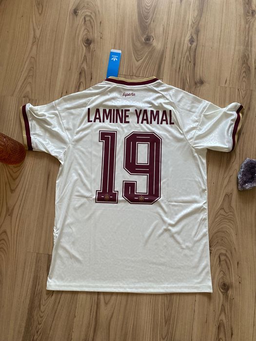 Tricou Lamine Yamal #19 - Spania Cupa Mondiala