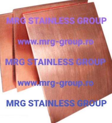Tabla Cupru Acoperis Foaie Cupru Alimentar Rulou Banda 0.4–1 mm Stoc