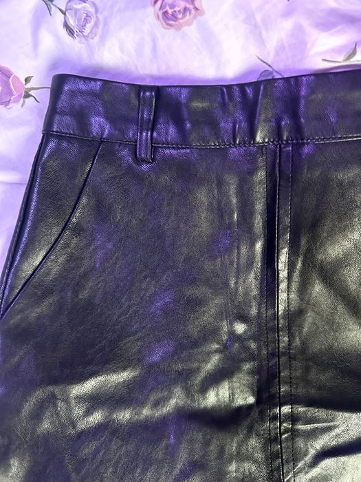 Кожанная юбка в размер S