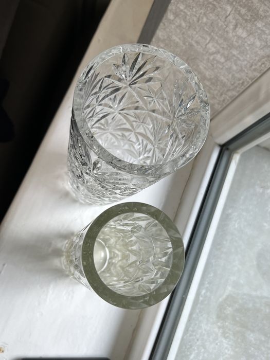 Ваза богемский хрусталь. Коллекционная ваза. Bohemia