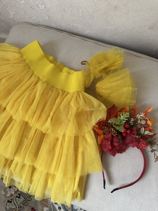 Золотая осень. Юбка, бант и ободок. Костюм Феи