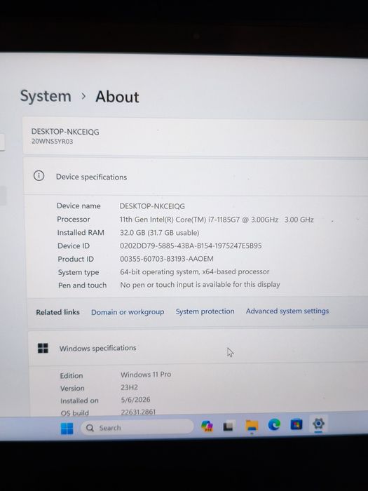ThinkPad t14s 4K, i7, 32гб ОЗУ, ссд 256гб + Face id