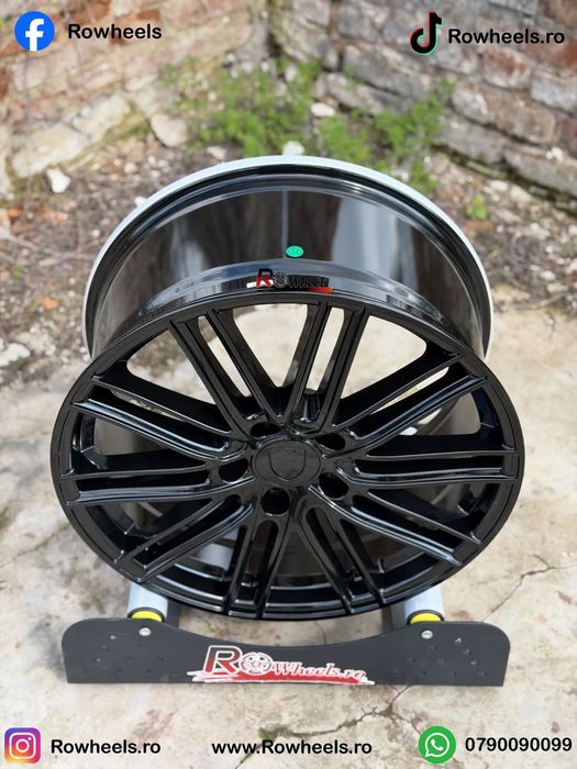 Jante Porsche 20 R20 Cayenne  jante cu Anvelope Vara/iarna Full black Roti Porsche cu anvelope vara/iarna incluse R20