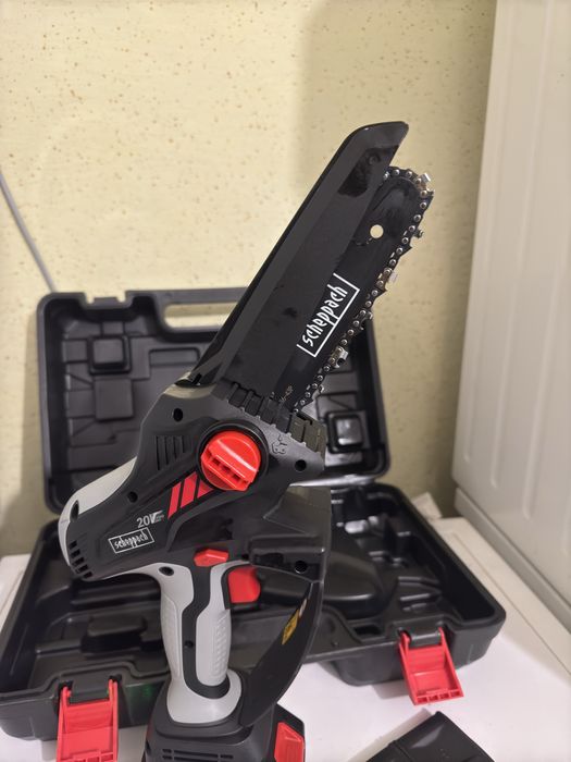 Minidrujba scheppach la baterie 20v racirr ulei lama