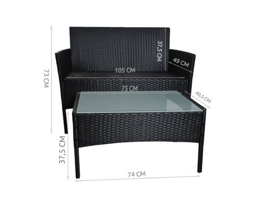 Set mobilier ratan grădină