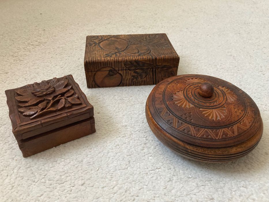 Стари дървени кутии за бижута
