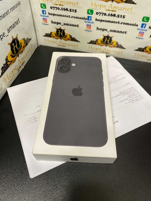 Hope Amanet P3 Iphone 16 Plus / 128 gb / NOU / Neactivat