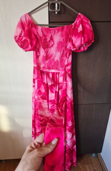 Rochie lungă imprimeu floral