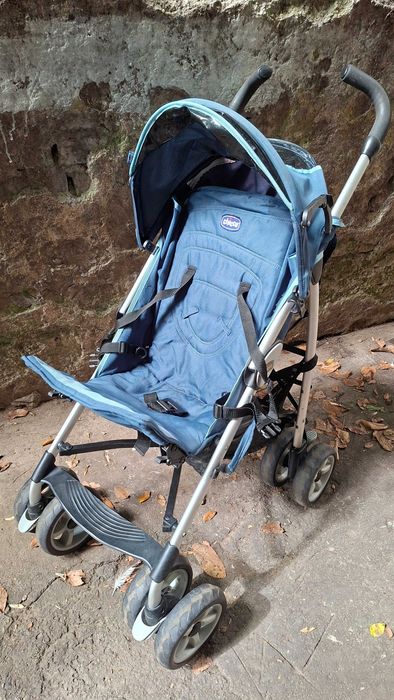 Cărucior sport Chicco, pliabil tip umbrelă, albastru – Stare bună