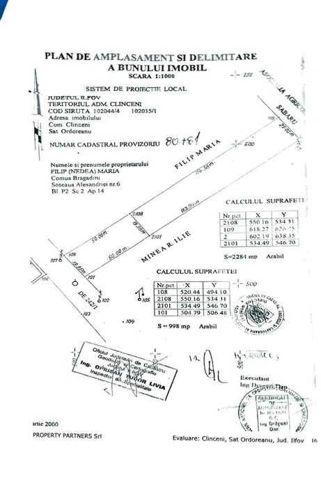 Teren intravilan 3.282 mp – Ordoreanu, Clinceni, utilități