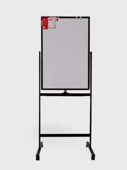 Доска 60*90 Deli 7881 с подставкой на колесах двухсторонняя магнитная