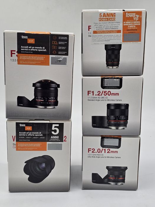 Obiectiv Samyang 8mm , 12mm  , 50 mm , 85 mm