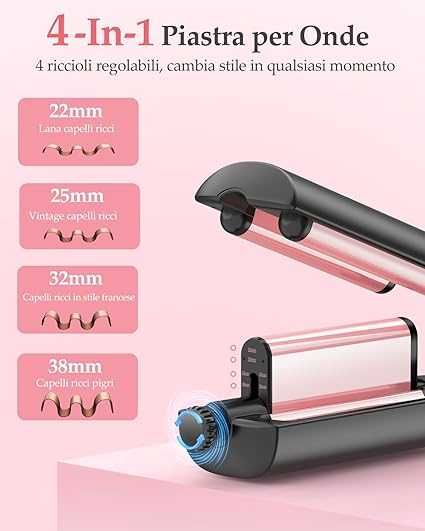 4 в 1 регулируема преса за вълни за коса Bestope hb-88