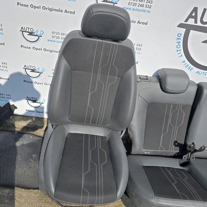 Scaune fata bancheta spate semi piele Opel Corsa D