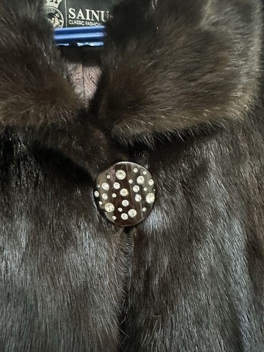 норковая шуба без капюшоном