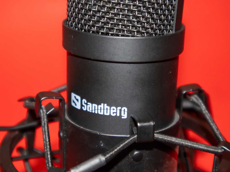Sandberg 126-09 Кондензаторен USB Микрофон за Стрийминг, Гейминг, Подкаст и YouTube