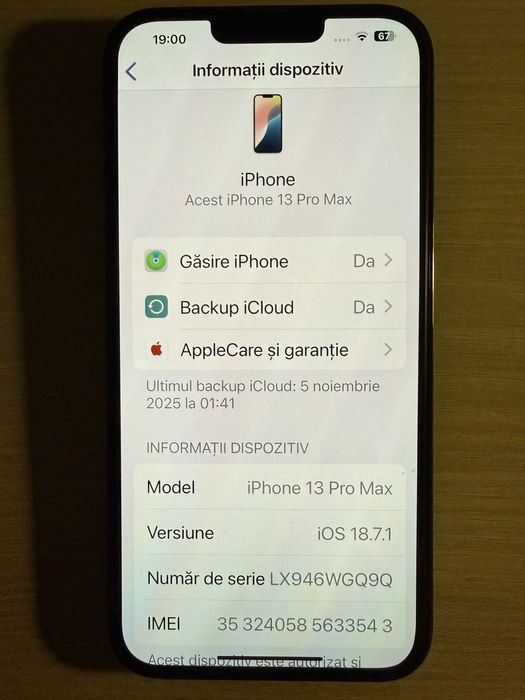 Iphone 13 pro max de 256 Gb procent batrie 82%
