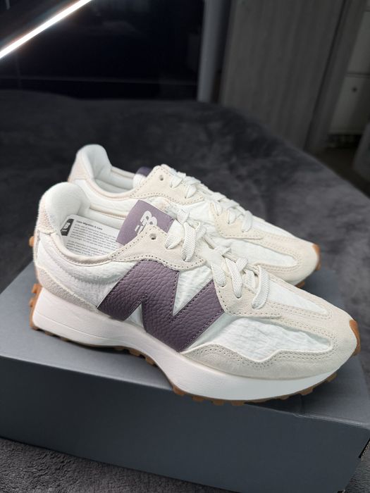 New Balance 327 alb cu visiniu marimea 36 noi originali