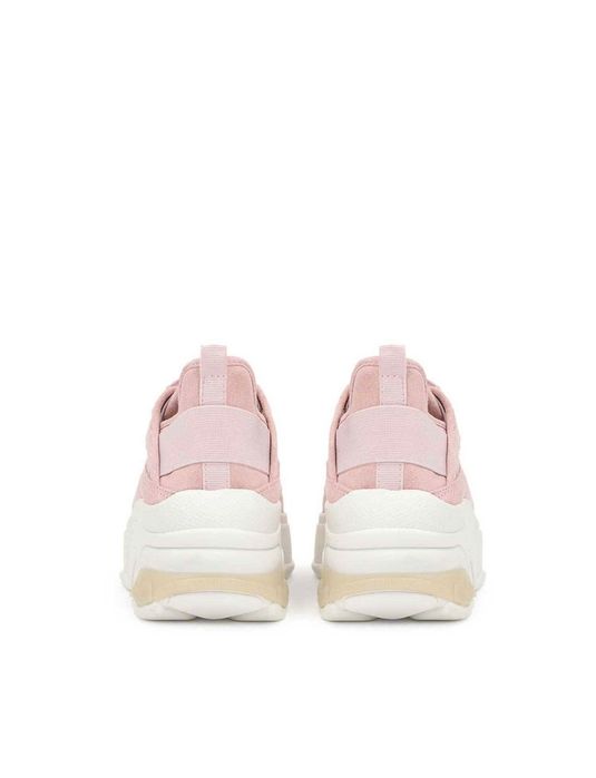 Дамски, розови, спортни обувки от естествена кожа - Kazar studio