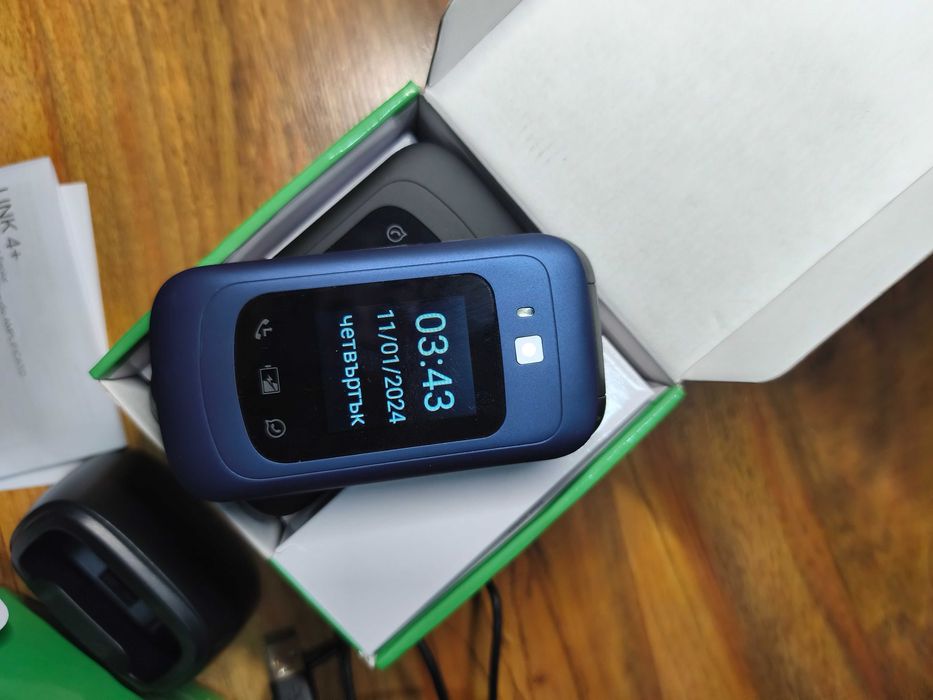 Нов SAIET - Link 4+ Умен мобилен телефон за възрастни хора 4G...