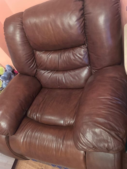 Люлеещ се стол кожен Промоция