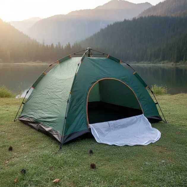 Охота, рыбалка, туристическая палатка, поход, рыбалка, кемпинг