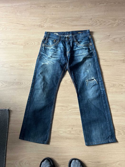 blugi stil affliction/ed hardy vintage y2k baggy