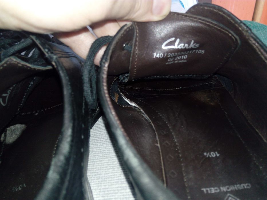 Официални мъжки кожени обувки Clarks Cushion Cell