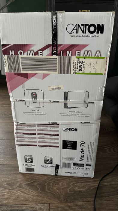 Sistem Canton Movie 70 - 5.1 + receiver yamaha RX-V375