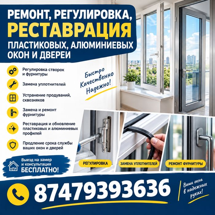 Ремонт пластиковых окон и дверей