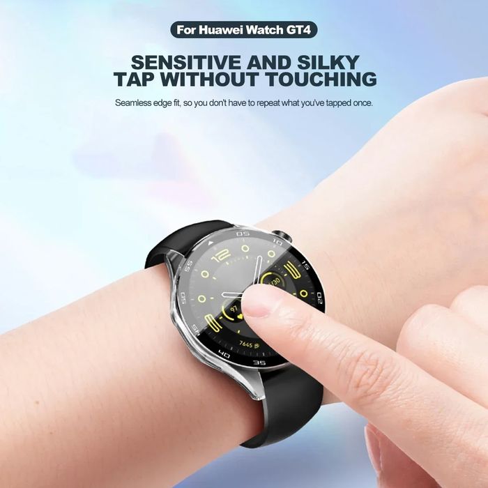 Huawei Watch GT4 / Watch 4 / Твърд удароустойчив кейс с протектор