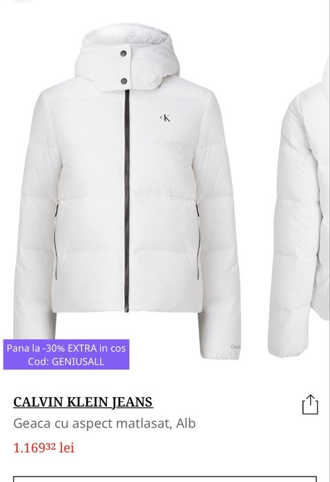 Geaca cu aspect matlasat Calvin Klein, M