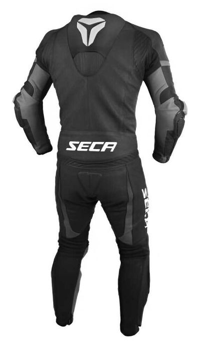 НОВ Кожен Мото Екип SECA SRS II BLACK/TITANIUM на две части