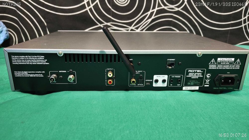 Rotel rt-12 network player, FM/DAB+