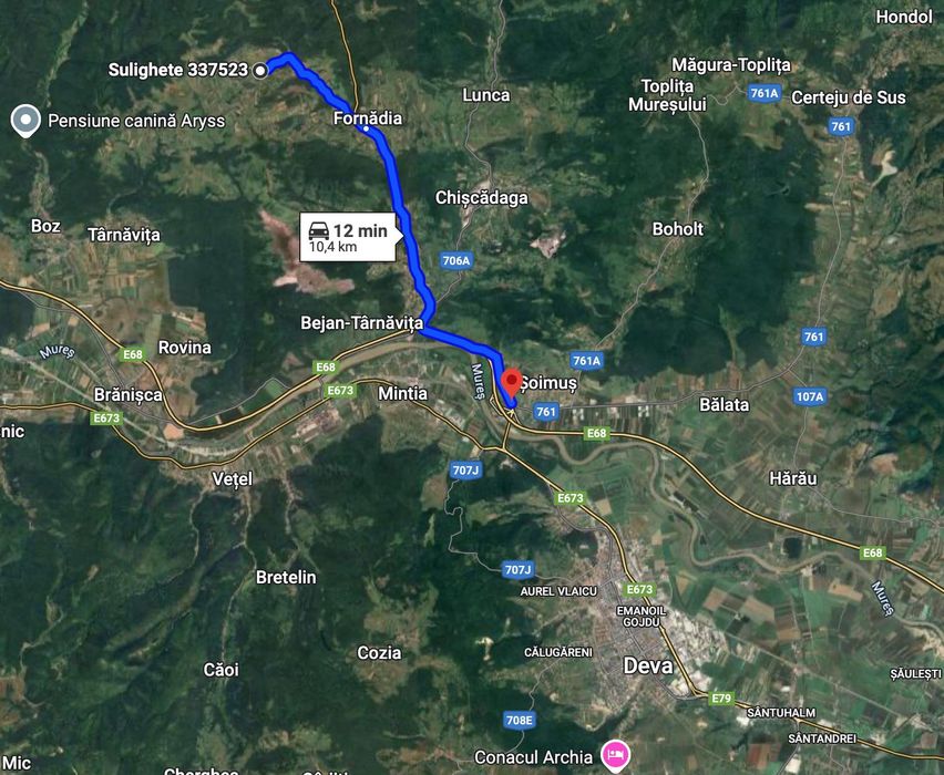 Teren intravilan într-o locație de vis la câteva minute de Deva