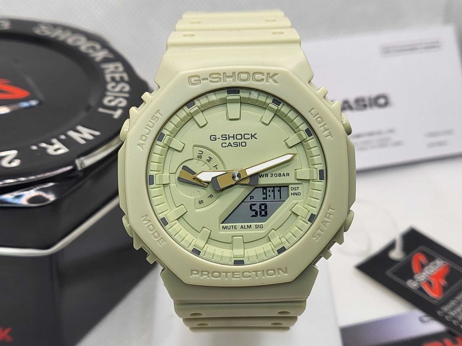 Ceas Sport Casio g shock gma-s2100ba-3aer Neon green, Nou,Garantie 2 ani