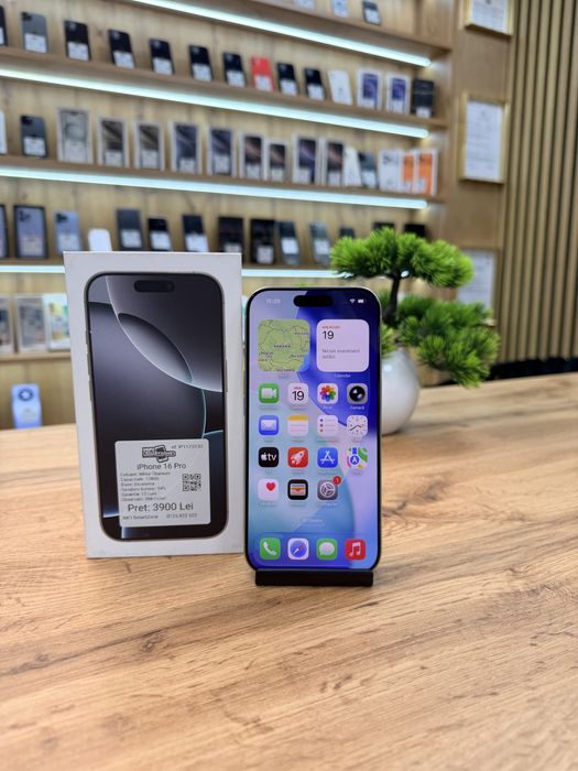 iPhone 16 Pro White 128Gb - Sanatate baterie 94% - Garantie 12 luni