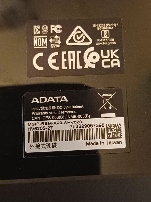 Hdd extern Adata HV620S 2tb 2.5"  USB 3.2