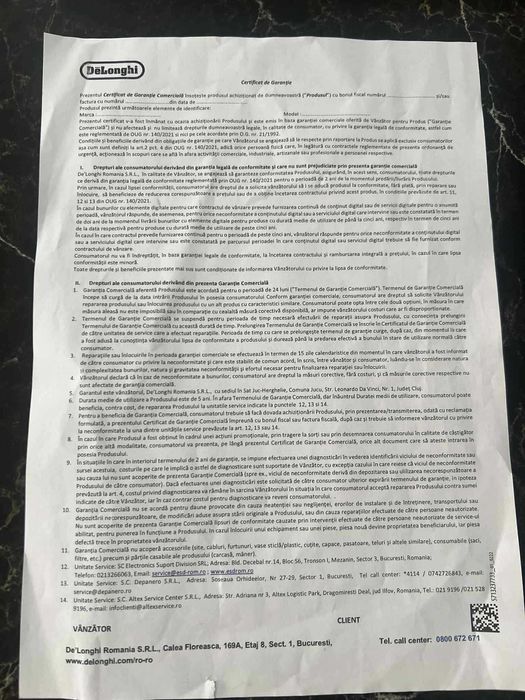 Кафеавтомат DELONGHI Magnifica Start, използван