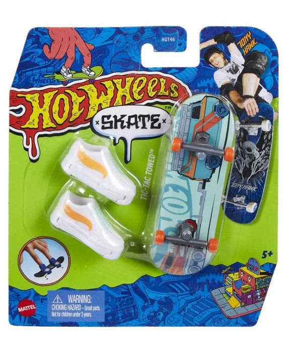 Скейтборд за пръсти Hot Wheels - Tic-Tac Towed