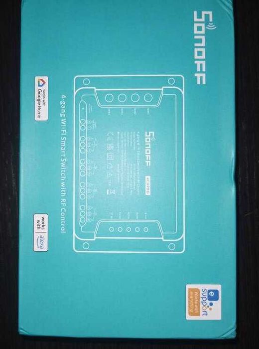 Sonoff 4CH PRO R3 умный WiFI переключатель. приложение eWelink. Алиса.