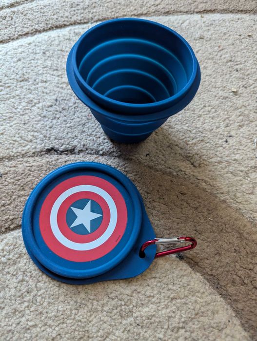 Сгъваема чаша за къмпинг Капитан Америка