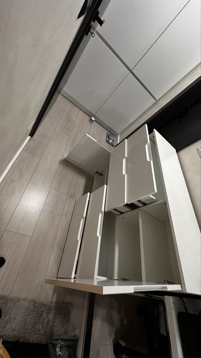 Comoda alb lucios 115x35x95