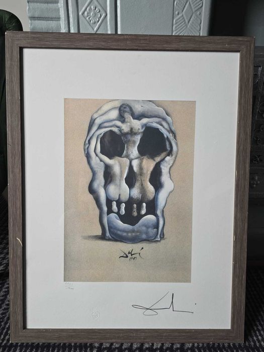 Litografie Salvador Dali - Craniul