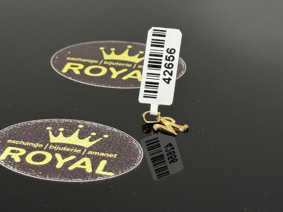 Bijuteria ROYAL : Pandantiv Initiala N Aur 14K / 0.41 GR