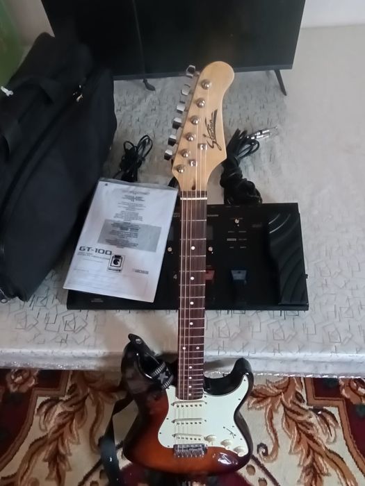 Срочно гитара ва протцессер комплект сотилади холати идеал