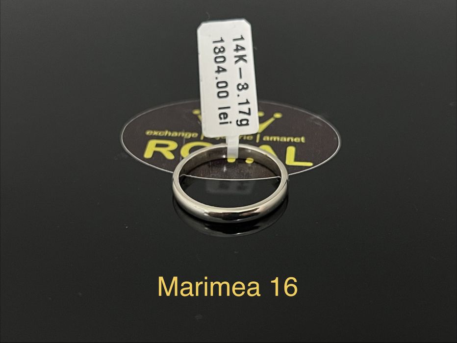 Bijuteria Royal CB: Inel stil verigheta aur alb 3,17gr